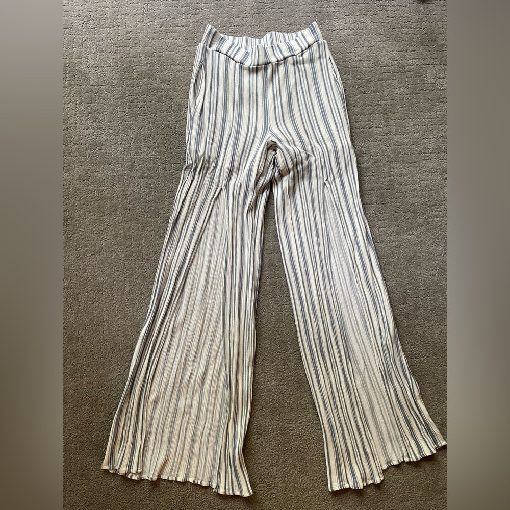 Forever 21 striped wide leg pants XS/S